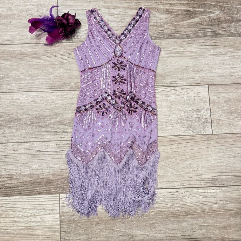 DANCE FLAPPER STYLE TAP COSTUME SIZE 9/10